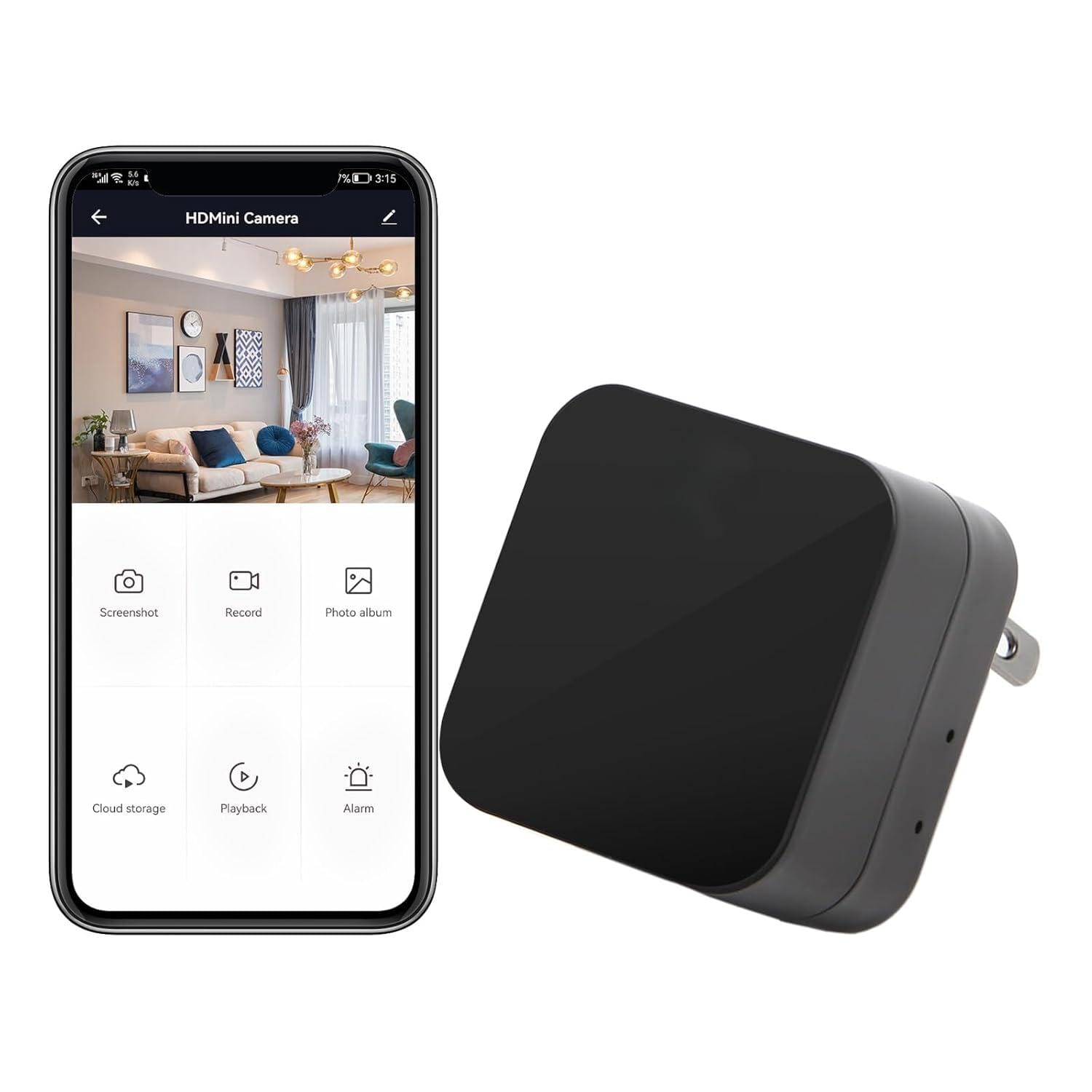 WiFi Spy Camera USB Charger with HD Video and Night Vision