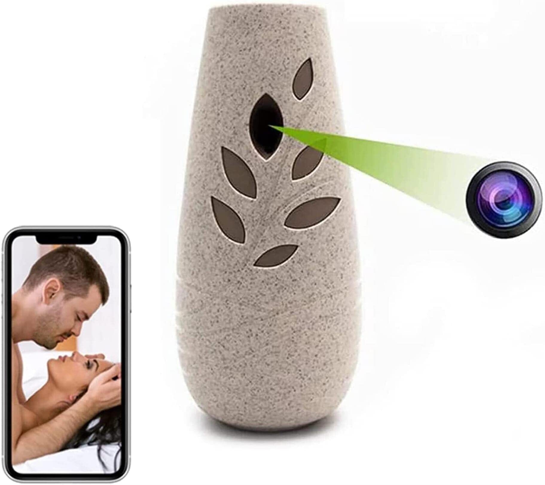 Trending Products 2025 1080P Wireless 2800mAh Battery Mini Cctv Camera 30FPS 2 4GHz Wireless Vase Camera